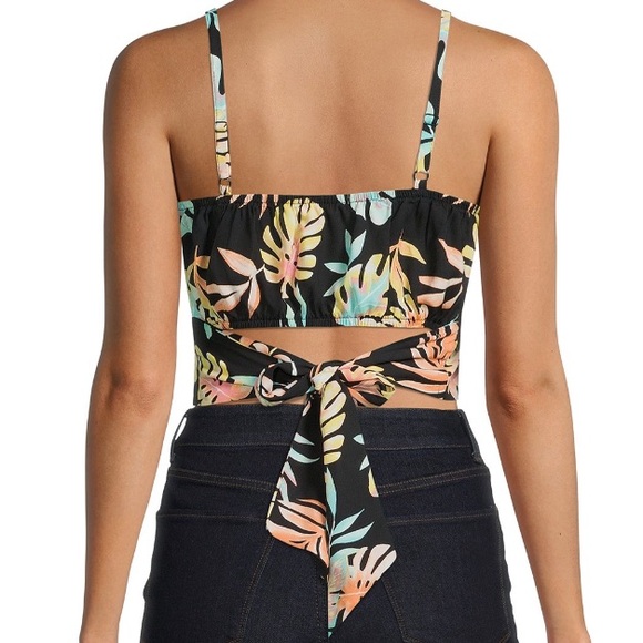 NYC Madden Tie Back Cami Floral Top - Picture 2 of 2